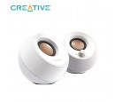 PARLANTE CREATIVE PEBBLE 2.0  4.4W 3.5MM USB-POWER WHITE (51MF1680AA001)